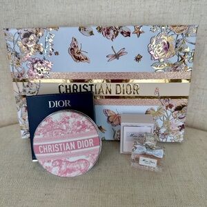 Miss Dior Mini Forever Nude Bronze Glow Powder 031Coral Gift Box Summer SET NEW